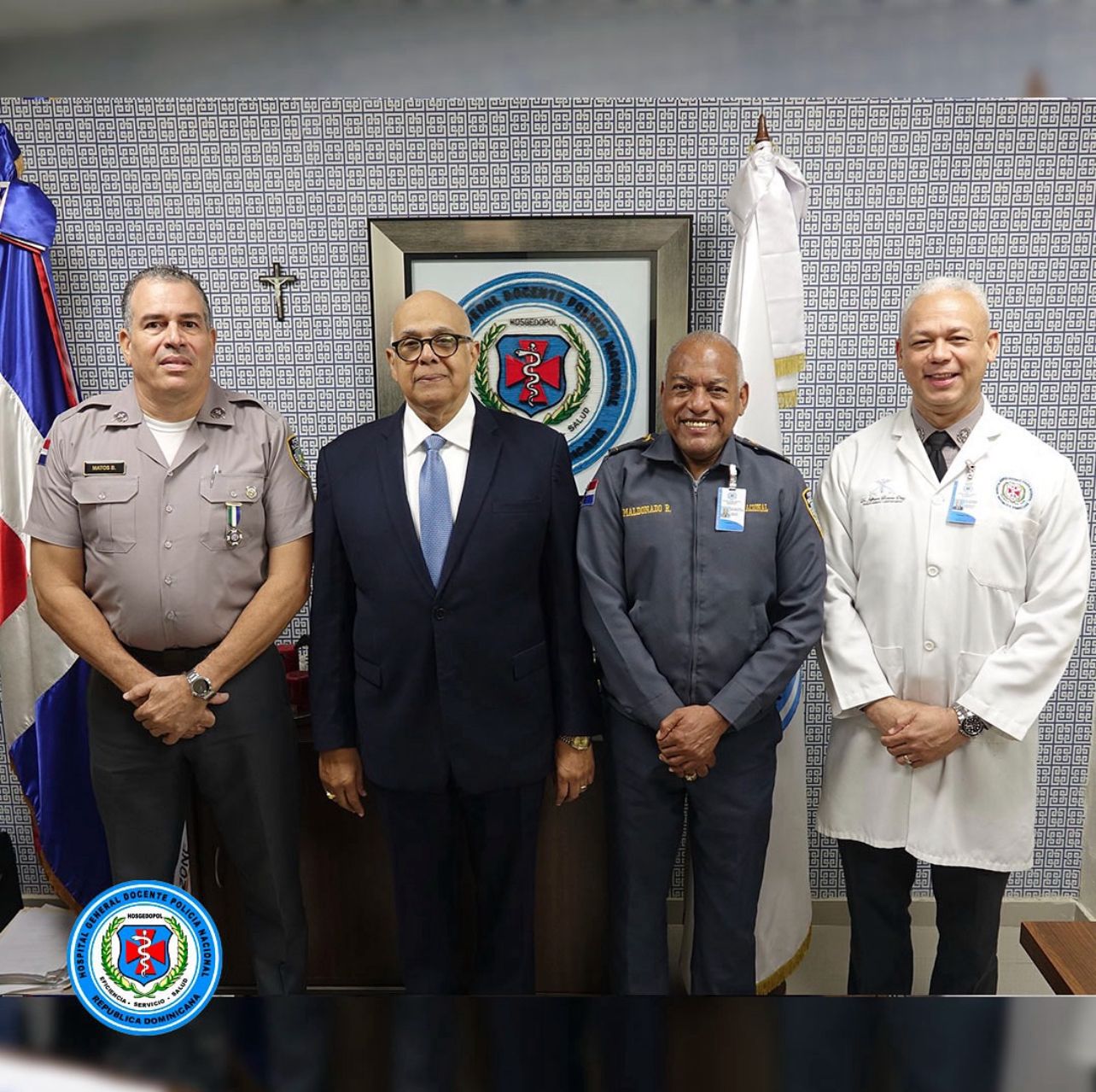 Visita de Cortesia del ex Director General de la Policía Nacional, Mayor General (r) Rafael Guerrero Peralta.